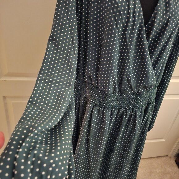 Draper James RSVP Green/White Long Sleeve Dress!  NWT! Size 3X - Picture 3 of 9